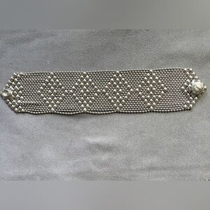 Sergio Gutierrez Liquid Metal Silver Bracelet B9-AS